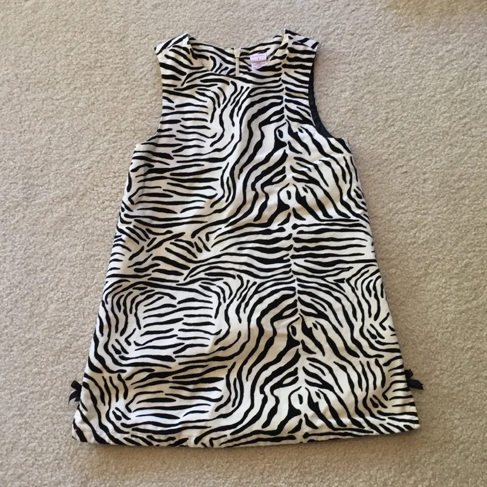 EUC Gymboree zebra striped dress